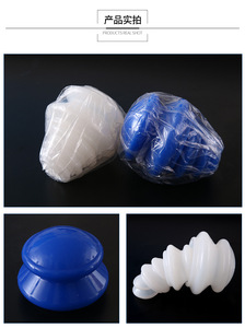 Set bekam silikon fisik kualitas tinggi, Set pijat bekam cangkir hisap vakum pijat - Product Image 5