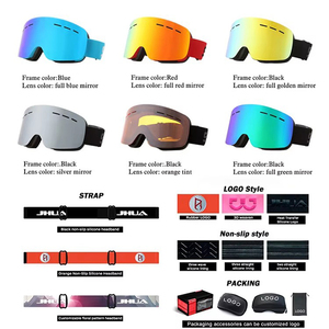 Kính trượt tuyết phân cực chống sương mù trượt tuyết brille tuyết thể thao Kính OEM <span class=keywords><strong>snowmobile</strong></span> Mũ bảo hiểm trượt tuyết Kính mát an toàn biểu tượng tùy chỉnh - Product Image 5