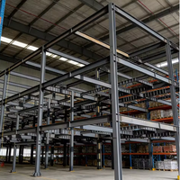 Structure industrielle en acier préfabriquée soudée sur mesure pour bâtiment de bureaux à ossature acier lourde