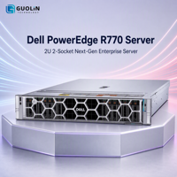 Serveur Dell R770 2U Haute Densité, 40x EDSFF NVMe, Stockage Direct PCIe 5.0, Double Alimentation 3200W, Serveur Rack pour Bases de Données Cloud Edge