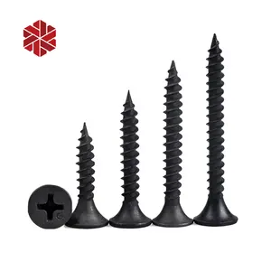 Bugle Head Black Phosphate Drywall Screws Fine Thread Coarse Thread Plasterboard Tornillos 3.5*25mm Dry Wall Gypsum Board Screws