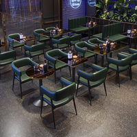 LEER Ensemble de mobilier durable et moderne en marbre, bois, métal et cuir pour bars, discothèques, KTV, restaurants et salons à chicha
