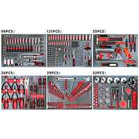 Kit Completo de Herramientas Mecánicas 488 Piezas, Banco de Trabajo para Taller de Reparación de Autos