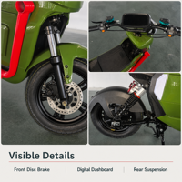 Nouveauté 2025 – Trottinette Électrique 60V 1000W à Double Siège avec Frein à Tambour – Vente en Gros, Fournisseur d'Usine OEM/ODM pour la Livraison de Marchandises