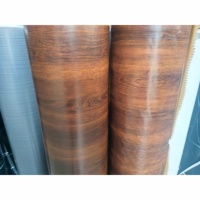 Film PVC à grain de bois, membrane sous vide, imperméable, résistant aux rayures, texture profonde en relief pour revêtement de panneaux de meubles