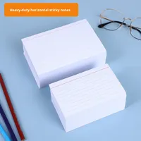 Carnet de notes autocollant robuste à lignes horizontales, bloc-notes, index, mémo, notes adhésives