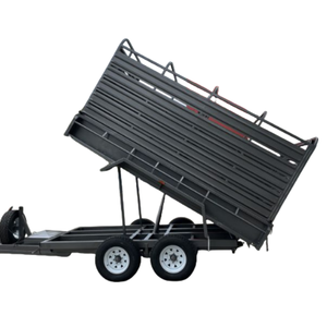 4500KG 부하 용량 14 * 6ft 가축 케이지 트레일러 램프 블랙 페인트 트레일러 가축 OEM ODM - Product Image 3