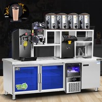 Service de personnalisation fabriqué en usine - Table de travail pour bar à thé Boba pour les entreprises de boissons