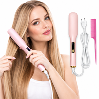 Lisseur de cheveux pour femmes, mini fer à lisser, outil portable pour boucler et lisser les cheveux, pour la maison et les voyages