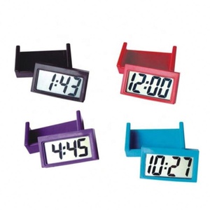 Small Self-Adhesive Car <b>Desk</b> Clock <b>Electronic</b> Watch Gauges Digital LCD Screen - Product Image 1
