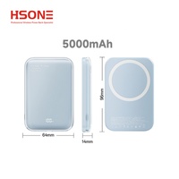 Power Bank Magnetik Nirkabel 5000mAh/10000mAh dengan Pengisian Cepat Layar LED Output 15W
