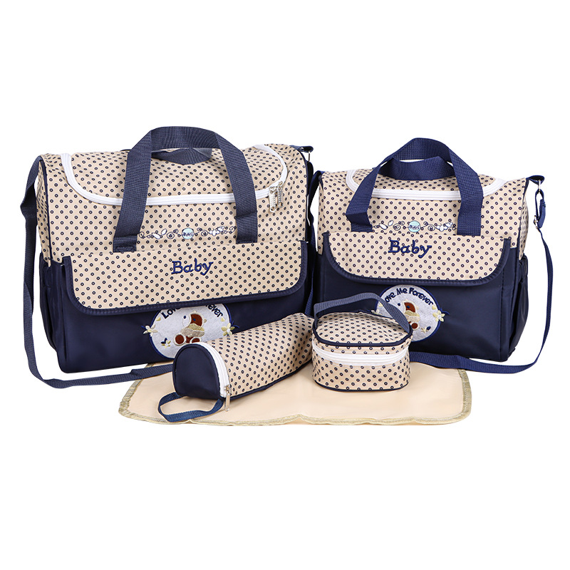 088 Navy Blue Five-Piece Set