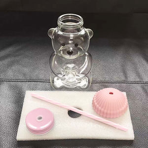 NUEVA Taza de Café de Vidrio con Diseño de Oso de Peluche Estilo <span class=keywords><strong>Starbucks</strong></span>, Económica - Product Image 5