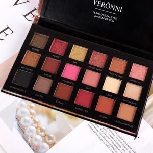 VERONNI Palette Ombretti 18 Colori Oro Rosa Finitura Opaca Impermeabile Edizione Desert Mashed Potato Mermaid Queen Golden Makeup - Product Image 4