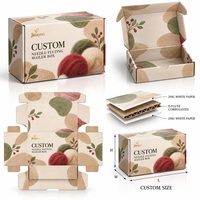 Boîte d'expédition en carton ondulé E-Flute avec lamination brillante personnalisée, doublée d'éponge, fermeture magnétique, pliable, pour l'e-commerce et l'emballage des supermarchés