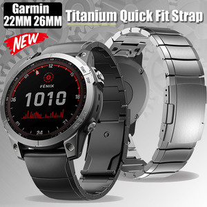 <span class=keywords><strong>Correa</strong></span> de Metal de <span class=keywords><strong>Titanio</strong></span> de 22 mm/26 mm/47 mm/51 mm de Ajuste Rápido Unisex para Relojes <span class=keywords><strong>Garmin</strong></span> Fenix 8 E y Approach 70 - Product Image 2