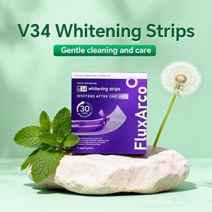 Tiras y Adhesivos Blanqueadores de Dientes <span class=keywords><strong>V34</strong></span> Púrpura Sin Peróxido, Sin Sabor Artificial, Personalizables, para una Limpieza Dental Saludable - Product Image 3