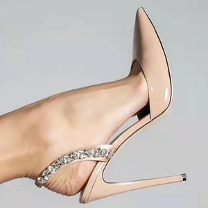 Scarpe da Donna Estive con Tacco Sottile, Slingback con Cinturino in Strass, Punta a Spillo per Matrimoni - Product Image 6