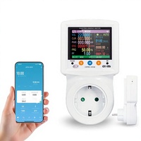 JIUJI Smart Home Tuya App Contrôle à distance Affichage du coût des kWh en temps réel Prise EU 16A WiFi Compteur intelligent Disjoncteur CE