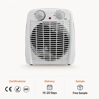 Mini radiateur soufflant portable compact avec thermostat, chauffage électrique pour pièce, 3 modes, 2000W, contrôle automatique, ignifuge, pour bureau