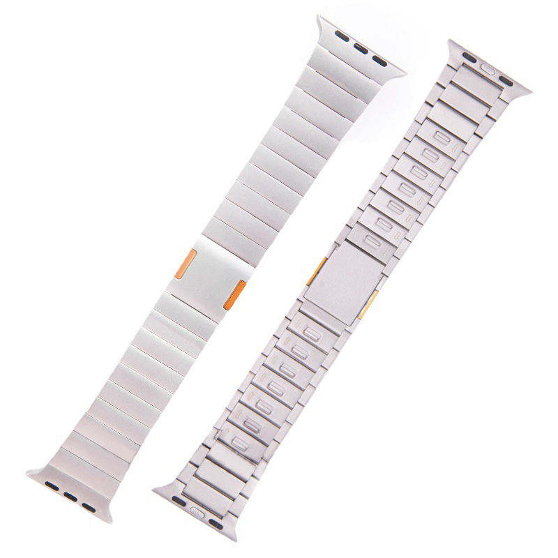 5#silver+orange clasp