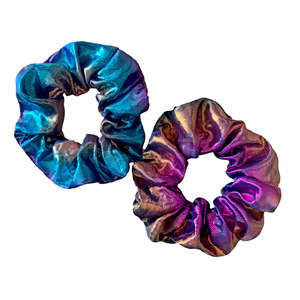 Set di Elastici per <span class=keywords><strong>Capelli</strong></span> Metallizzati Olografici Arcobaleno, 16 Colori Iridescenti in Velluto per Donne e Ragazze, Regalo per Feste - Product Image 4