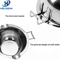 Bols de cuisson universels en acier inoxydable Pot de fusion en métal populaire pour chocolat fromage caramel beurre sucre chauffage vaisselle
