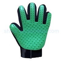 Gants de toilettage pour animaux de compagnie en silicone écologique à 180 picots, très demandés, pour l'élimination des poils de chats et de chiens