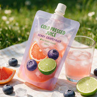 Offre Spéciale – Sachets Doypack Transparents avec Bec Verseur, Impression Couleur Personnalisée, Sacs Plastiques Anti-Fuite pour Emballage Liquide 100g 250g 300g