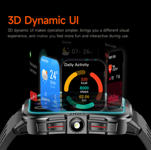 2025 <b>Smart</b> <b>Watch</b> MK98 Flashlight Multi Dimensional Health Monitoring 3D Dynamic 400mAh 3ATM Waterproof Outdoor <b>Smart</b> <b>Watches</b> Sma - Product Image 2