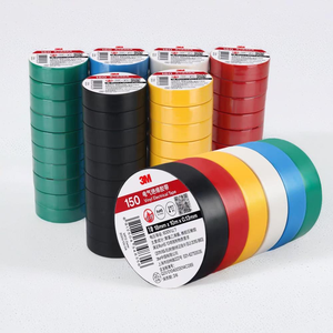 Cinta Aislante Eléctrica de Vinilo PVC Azul <span class=keywords><strong>3M</strong></span> <span class=keywords><strong>Temflex</strong></span> 150, de una Sola Cara, 18 mm x 10 m x 0,13 mm, Adhesivo Activado por Agua, Impermeable - Product Image 3