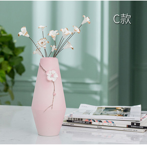 <span class=keywords><strong>Vase</strong></span> en céramique contemporain et à main, contrôleur de fleurs, <span class=keywords><strong>vase</strong></span> créatif pour salon, décoration de la maison, arrangement de fourrure hydroponique - Product Image 6