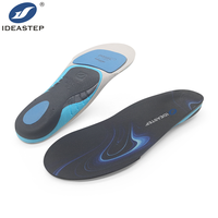 Semelles orthopédiques pour hommes IDEASTEP anti-fatigue, confortables, de qualité, avec double gel absorbant les chocs, légères, pour le sport