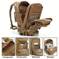 Vente en gros Sac à dos tactique Sac à dos Molle Sac à dos tactique avec logo personnalisé Sac à dos 45L pour voyage tactique
