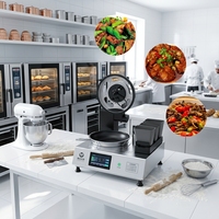 Máquina de Cocina Profesional Automática para Escuelas - Herramienta de Entrenamiento Educativo de Acero Inoxidable 304 de Alta Resistencia con Pantalla Táctil Digital