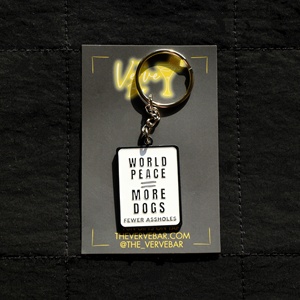 Porte-clés en émail avec badge chien et citation motivante, en métal, cadeau original pour les amoureux des animaux, breloque personnalisée avec citation - Product Image 3