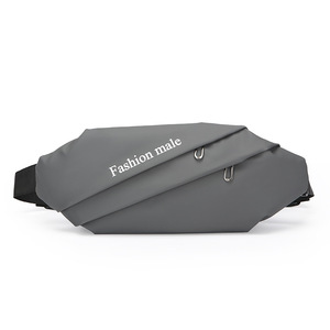 时尚简约长款PU胸包舒适携带多口袋休闲单肩包 - Product Image 2