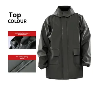 Traje de senderismo al aire libre para adultos de PVC para una sola persona, impermeable, tipo dividido, motocicleta, vehículo eléctrico, pantalones impermeables para botas de pesca - Product Image 6