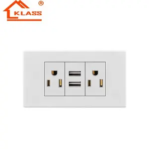 דרום אמריקה קולומביה מקסיקו Interruptor דה pared El enchufe דה pared Interruptores קיר מתג שקעים עם 2 USB