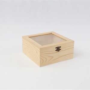 Caoxian handicrafts, souvenir packaging, wooden <b>boxes</b> with preserved flowers and glass lids, gift <b>boxes</b>, <b>pine</b> wood candy <b>boxes</b> - Product Image 2