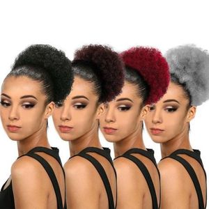 <span class=keywords><strong>Chignon</strong></span> Afro Court à Cordon, <span class=keywords><strong>Facile</strong></span> à Poser, Bun Synthétique, Postiche Afro Bouclé Crépus, Queue de Cheval Afro - Product Image 1