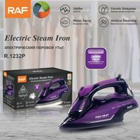 2400W Yüksek Güçlü Yüksek Kaliteli Elektrikli Ütü Avrupa Tipi 220V Buharlı Seramik Taban Özelleştirilebilir Renk Özel Logo 1 Ütüleme