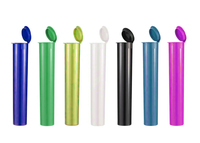 Tube en plastique POP TOP personnalisé de 116 mm pour l'emballage de pilules, tube à cigarettes en PP, flacon compressible