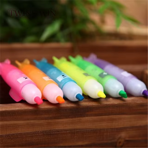 Mới đến chất lượng tốt đầy màu sắc trong suốt tên lửa <span class=keywords><strong>Highlighter</strong></span> Bút Đánh Dấu 028 - Product Image 4