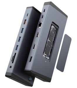 Многофункциональная док-станция JDN066 15-в-1 USB Type-C с поддержкой 2.0 и PD100W, корпус из алюминиевого сплава - Product Image 1