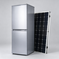 Réfrigérateur solaire vertical pour usage domestique, taille moyenne, capacité moyenne, aluminium, 2 portes, réfrigération par compresseur