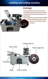 Etiquetadora Semiautomática de Botellas de Plástico para Agua <span class=keywords><strong>NH</strong></span>, Máquina Etiquetadora de Botellas Redondas de Sobremesa <span class=keywords><strong>con</strong></span> Codificador de Fecha - Product Image 2