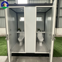Cabine de toilettes chimiques portable, unité de toilettes mobiles d'extérieur