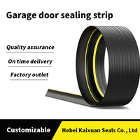 Joint de seuil de porte de garage en PVC, étanche aux intempéries, anti-poussière, 78 mm x 15 mm, noir, marque Kaixuan, découpe sur mesure