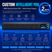 PDU intelligent IP 8 prises 10A 240V/110V avec contrôle à distance Modbus MQTT SNMP Telnet Web pour rack de centre de données